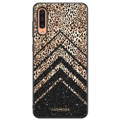 Casimoda Samsung Galaxy A50/A30s hoesje - Chevron luipaard