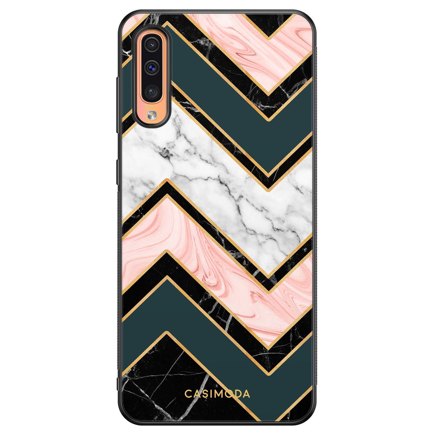Samsung Galaxy A50 A30s hoesje Marmer triangles