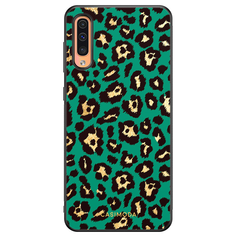 Casimoda Samsung Galaxy A50/A30s hoesje - Luipaard groen