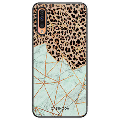 Casimoda Samsung Galaxy A50/A30s hoesje - Luipaard marmer mint