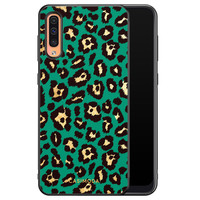 Casimoda Samsung Galaxy A50/A30s hoesje - Luipaard groen