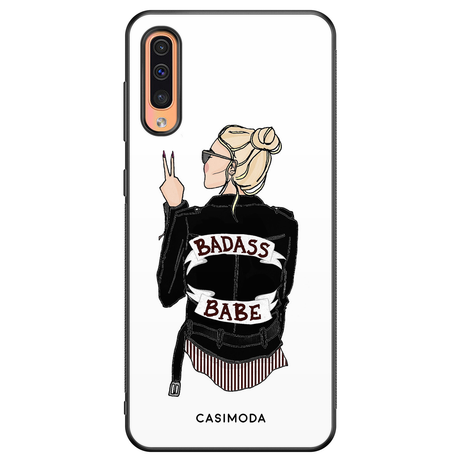 Samsung Galaxy A50 A30s hoesje Badass babe blondine