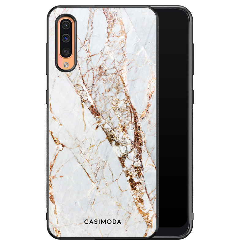 Casimoda Samsung Galaxy A50/A30s hoesje - Marmer goud