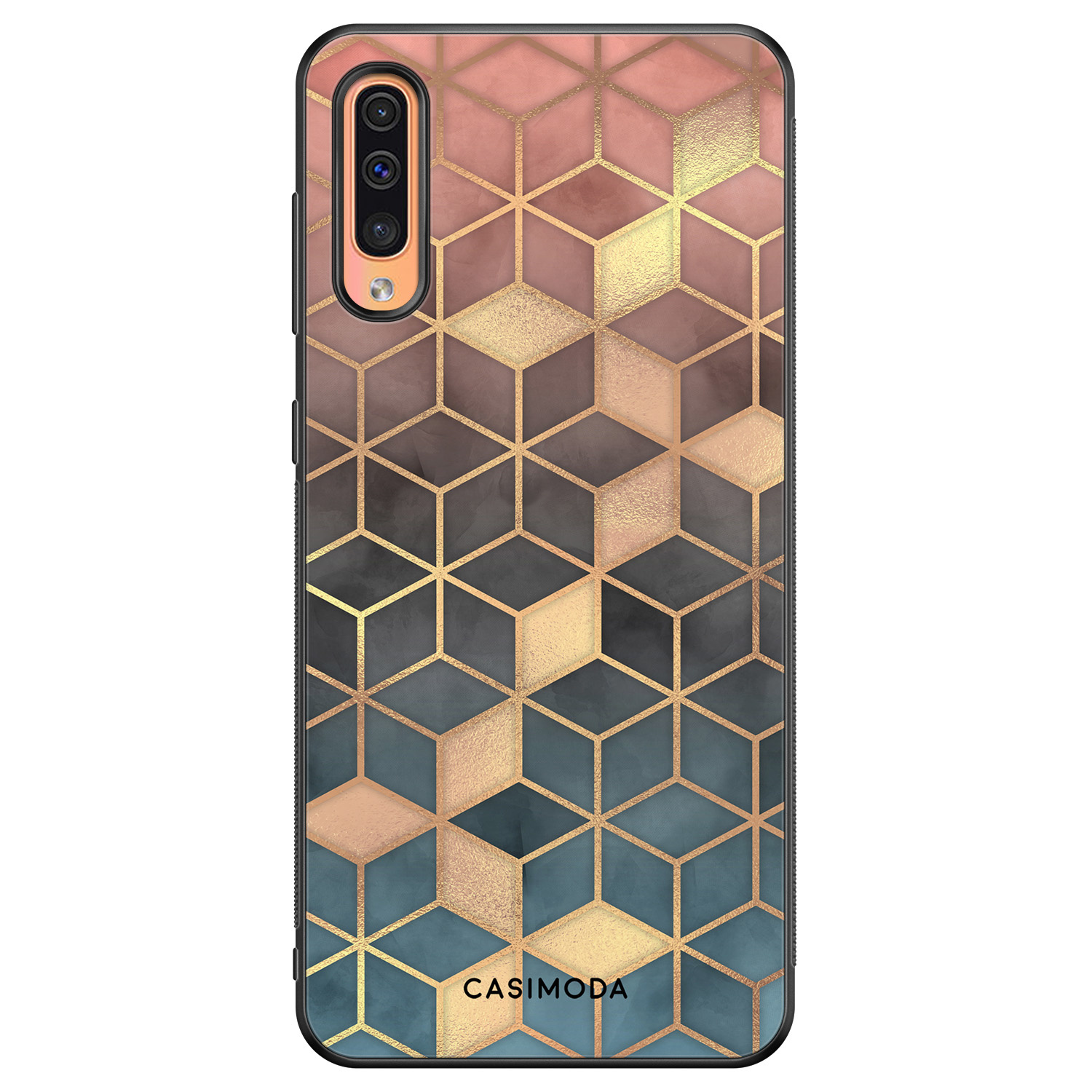 Samsung Galaxy A50 A30s hoesje Cubes art