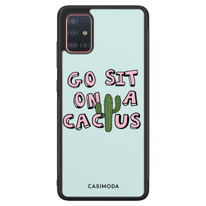 Casimoda Samsung Galaxy A51 hoesje - Go sit on a cactus