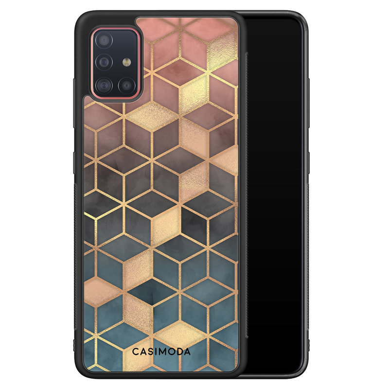 Casimoda Samsung Galaxy A51 hoesje - Cubes art