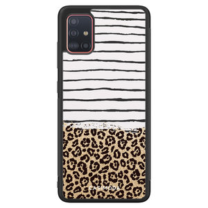 Casimoda Samsung Galaxy A51 hoesje - Leopard lines