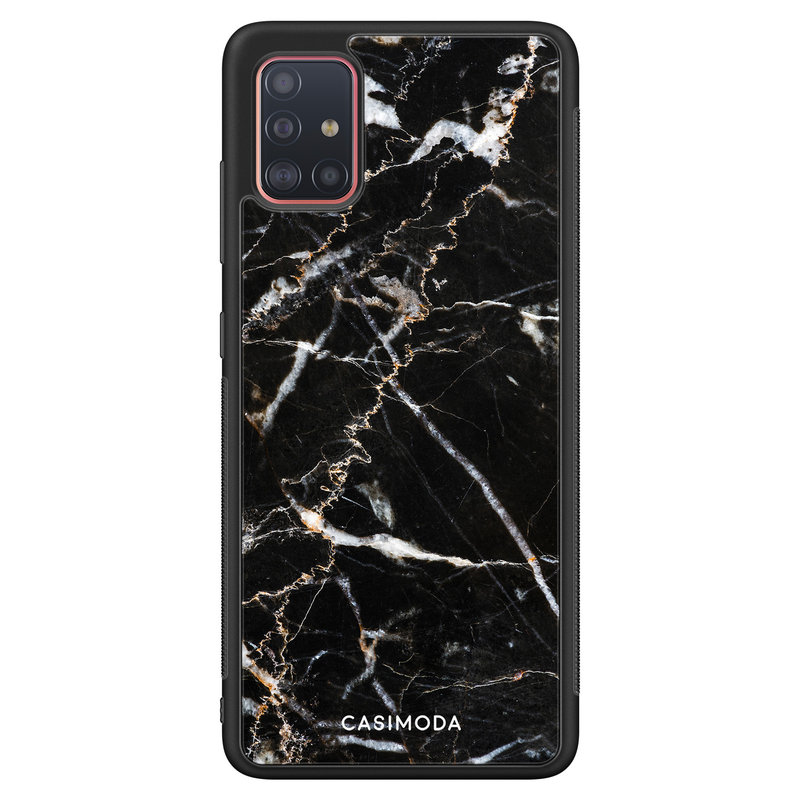 Casimoda Samsung Galaxy A51 hoesje - Marmer zwart