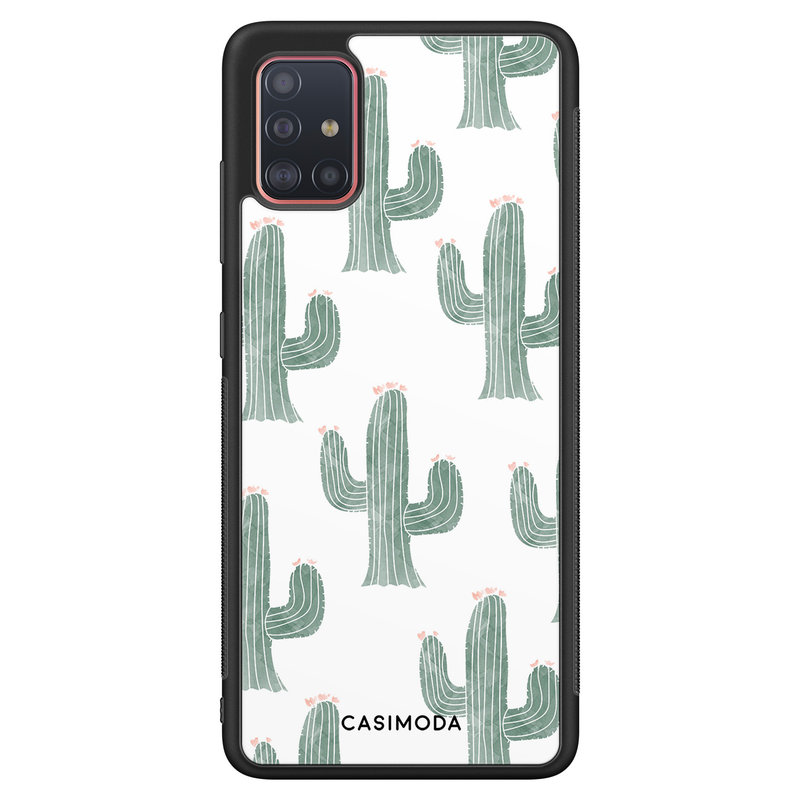 Casimoda Samsung Galaxy A51 hoesje - Cactus print