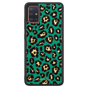 Casimoda Samsung Galaxy A51 hoesje - Luipaard groen