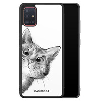 Casimoda Samsung Galaxy A51 hoesje - Peekaboo