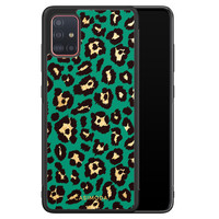 Casimoda Samsung Galaxy A51 hoesje - Luipaard groen