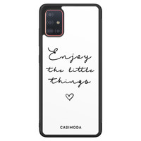 Casimoda Samsung Galaxy A51 hoesje - Enjoy life