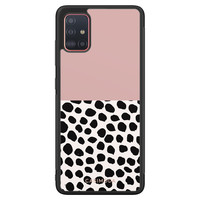 Casimoda Samsung Galaxy A51 hoesje - Pink dots