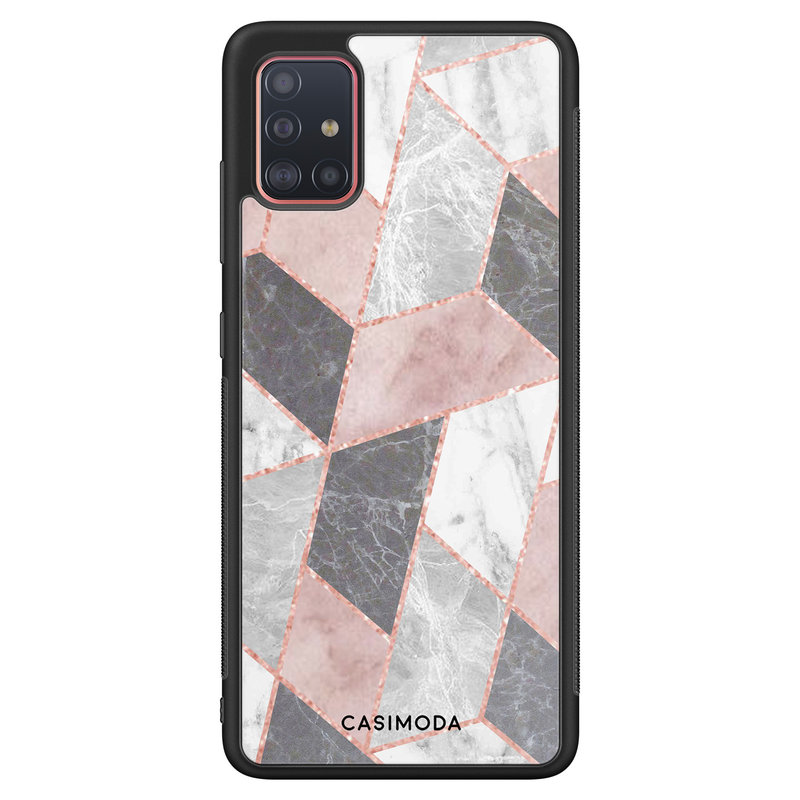 Casimoda Samsung Galaxy A51 hoesje - Stone grid