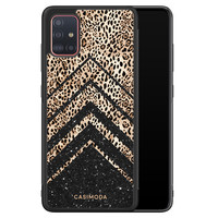 Casimoda Samsung Galaxy A51 hoesje - Chevron luipaard