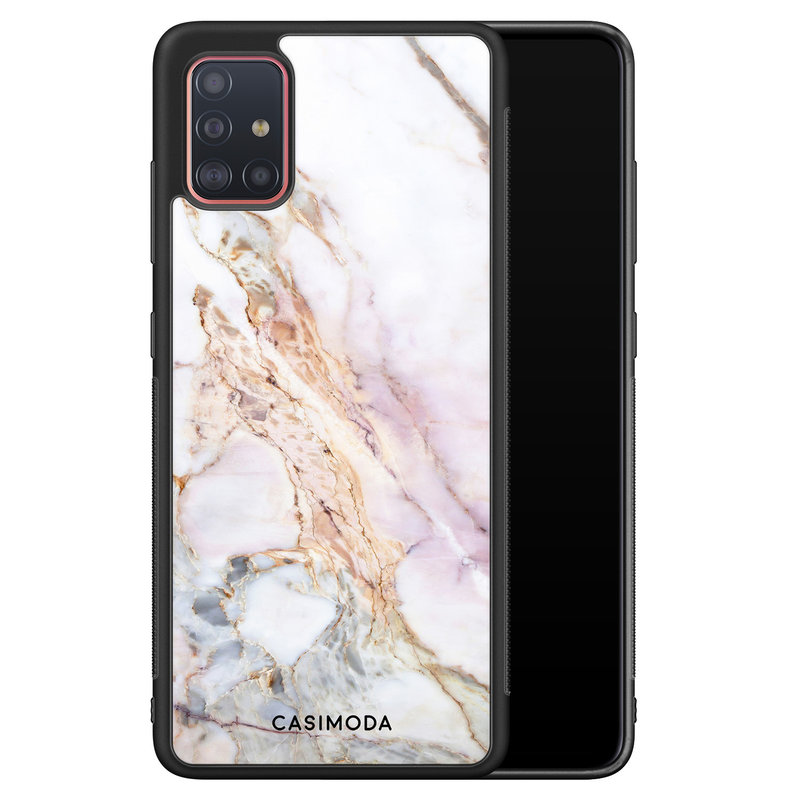 Casimoda Samsung Galaxy A51 hoesje - Parelmoer marmer