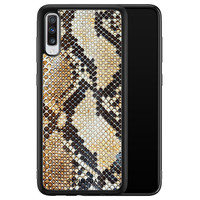 Casimoda Samsung Galaxy A70 hoesje - Golden snake