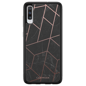 Casimoda Samsung Galaxy A70 hoesje - Marble grid