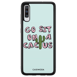 Casimoda Samsung Galaxy A70 hoesje - Go sit on a cactus