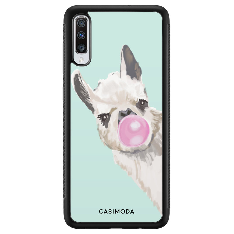 Casimoda Samsung Galaxy A70 hoesje - Retro lama