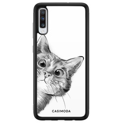 Casimoda Samsung Galaxy A70 hoesje - Peekaboo