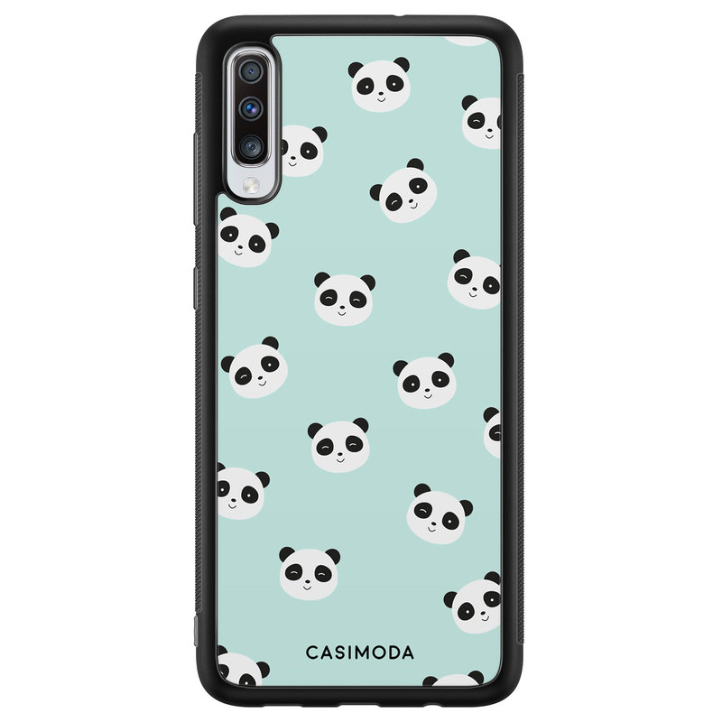 Casimoda Samsung Galaxy A70 hoesje - Panda print