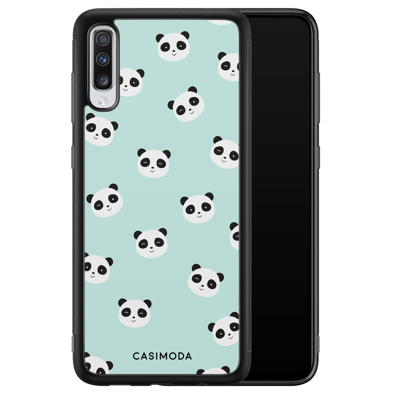 Casimoda Samsung Galaxy A70 hoesje - Panda print