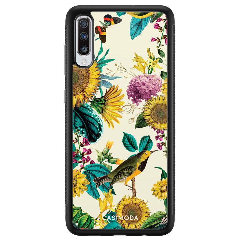 Casimoda Samsung Galaxy A70 hoesje - Sunflowers