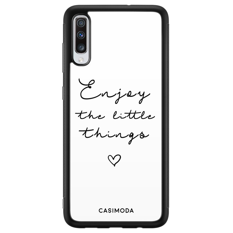 Casimoda Samsung Galaxy A70 hoesje - Enjoy life