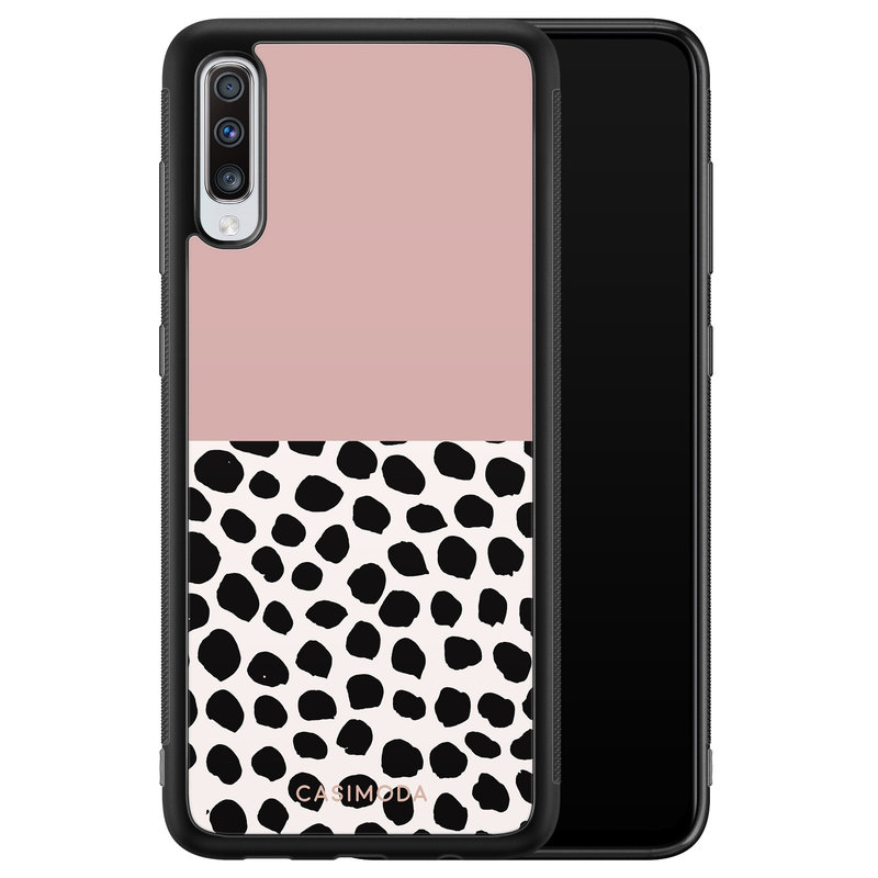 Casimoda Samsung Galaxy A70 hoesje - Pink dots