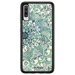 Casimoda Samsung Galaxy A70 hoesje - Mandala blauw