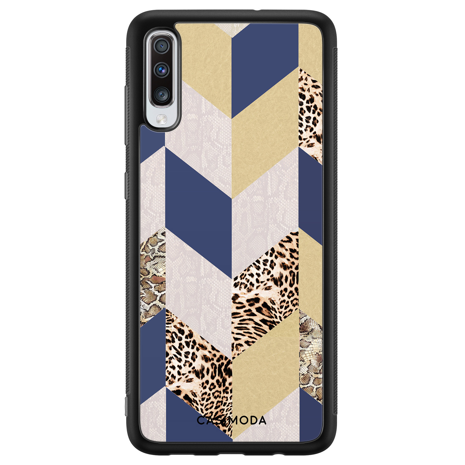 Samsung Galaxy A70 hoesje - Blue leo wild