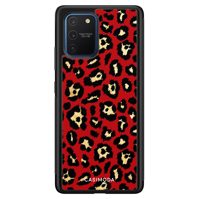 Casimoda Samsung Galaxy S10 Lite hoesje - Luipaard rood