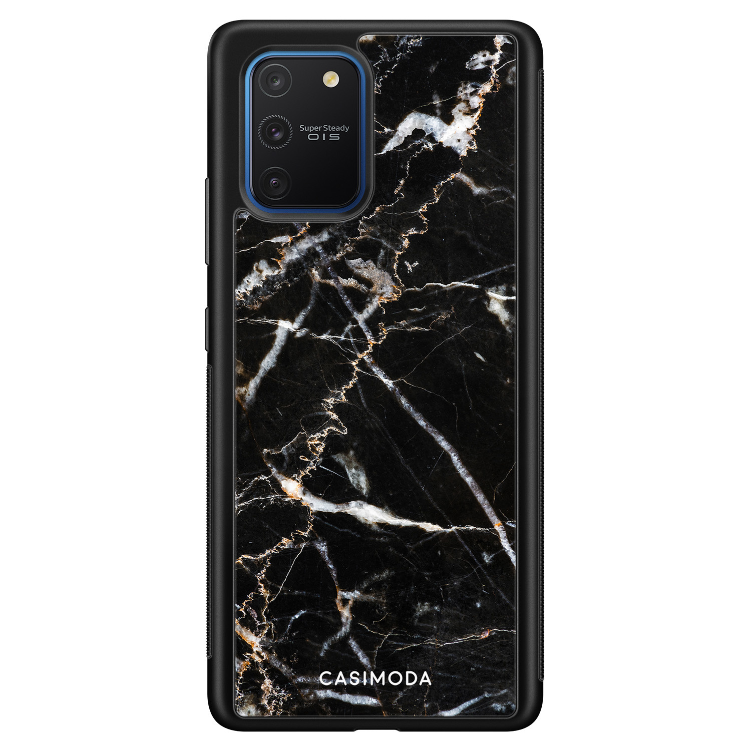Samsung Galaxy S10 Lite hoesje Marmer zwart