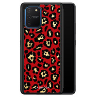 Casimoda Samsung Galaxy S10 Lite hoesje - Luipaard rood