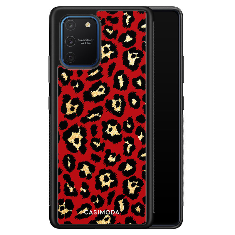 Casimoda Samsung Galaxy S10 Lite hoesje - Luipaard rood