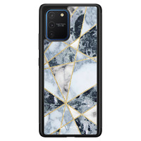 Casimoda Samsung Galaxy S10 Lite hoesje - Abstract marmer blauw