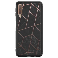 Casimoda Samsung Galaxy A7 2018 hoesje - Marble grid