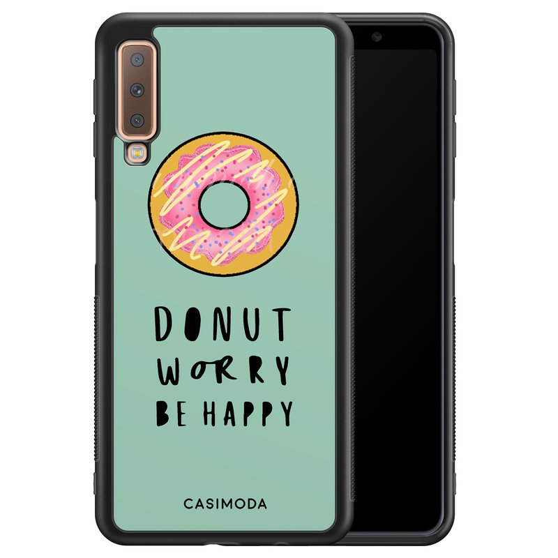 Casimoda Samsung Galaxy A7 2018 hoesje - Donut worry