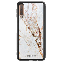 Casimoda Samsung Galaxy A7 2018 hoesje - Marmer goud