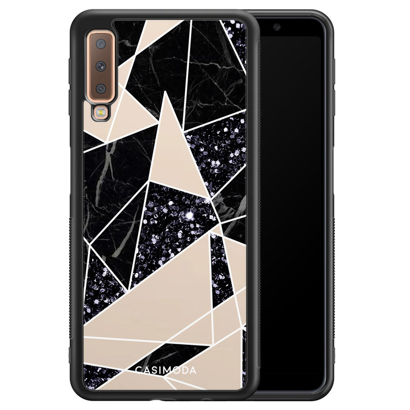 Casimoda Samsung Galaxy A7 2018 hoesje - Abstract painted