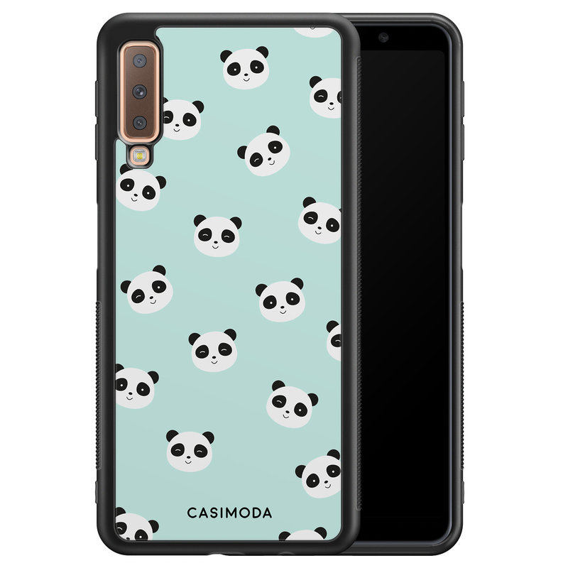 Casimoda Samsung Galaxy A7 2018 hoesje - Panda print