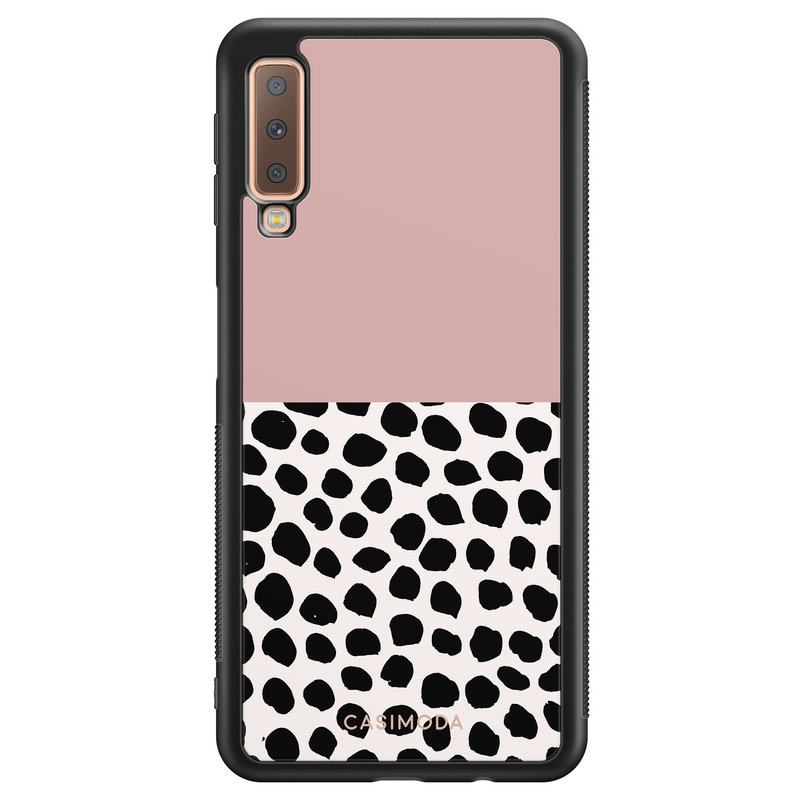 Casimoda Samsung Galaxy A7 2018 hoesje - Pink dots