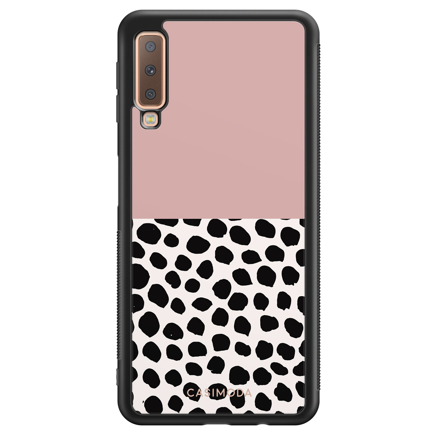 Samsung Galaxy A7 2018 hoesje - Pink dots