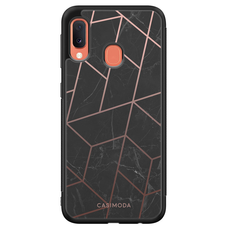 Casimoda Samsung Galaxy A20e hoesje - Marble grid