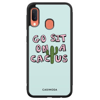 Casimoda Samsung Galaxy A20e hoesje - Go sit on a cactus