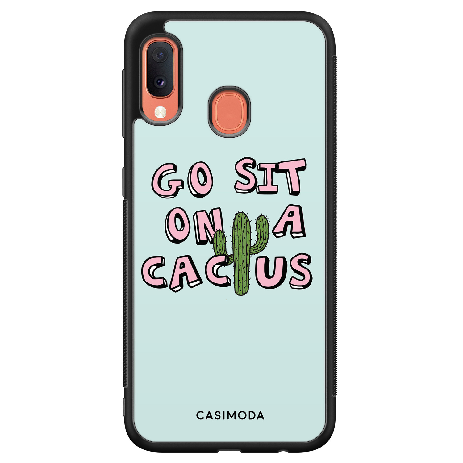 Samsung Galaxy A20e hoesje Go sit on a cactus