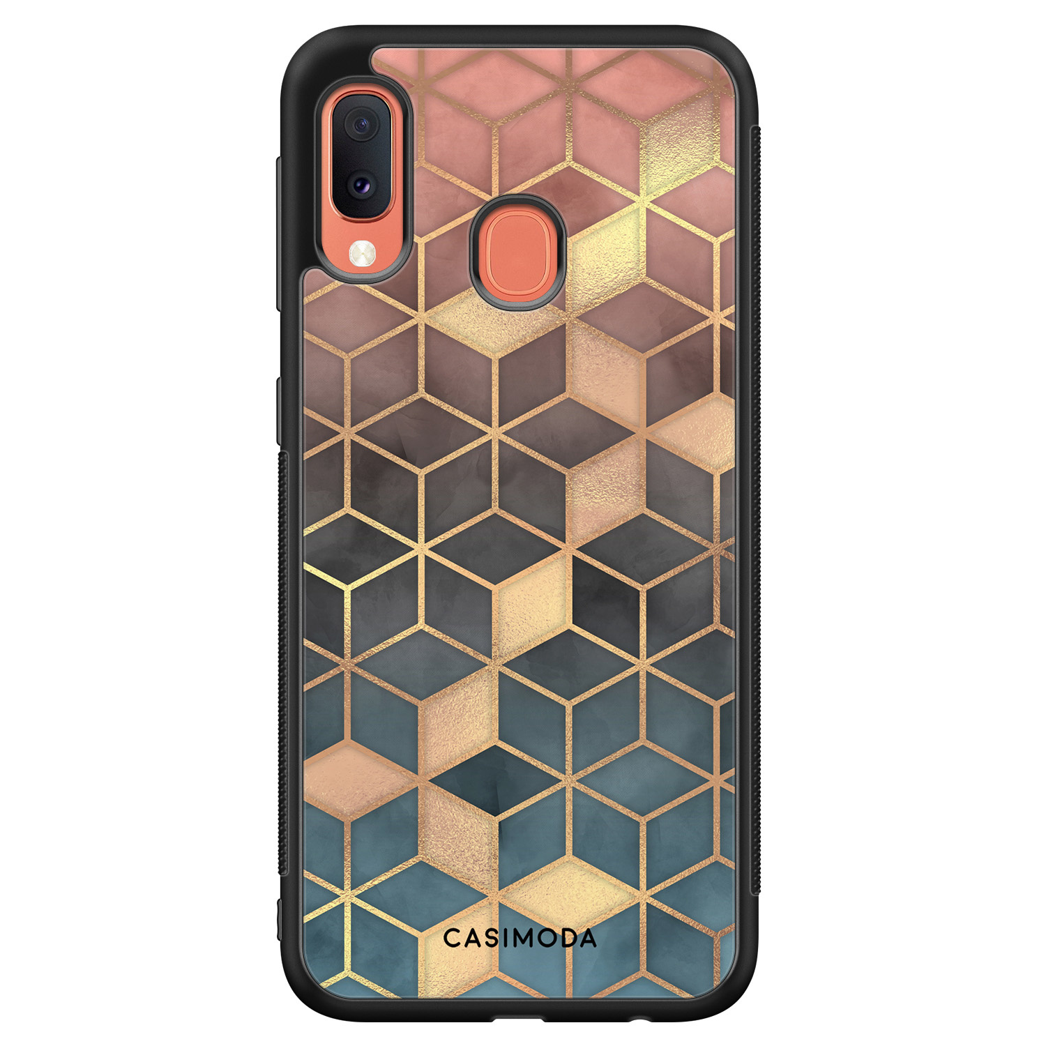 Samsung Galaxy A20e hoesje Cubes art