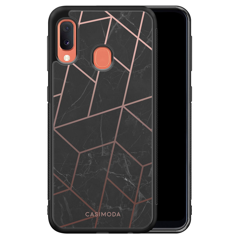 Casimoda Samsung Galaxy A20e hoesje - Marble grid